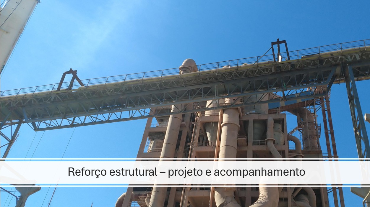 Vistoria estrutural em planta industrial