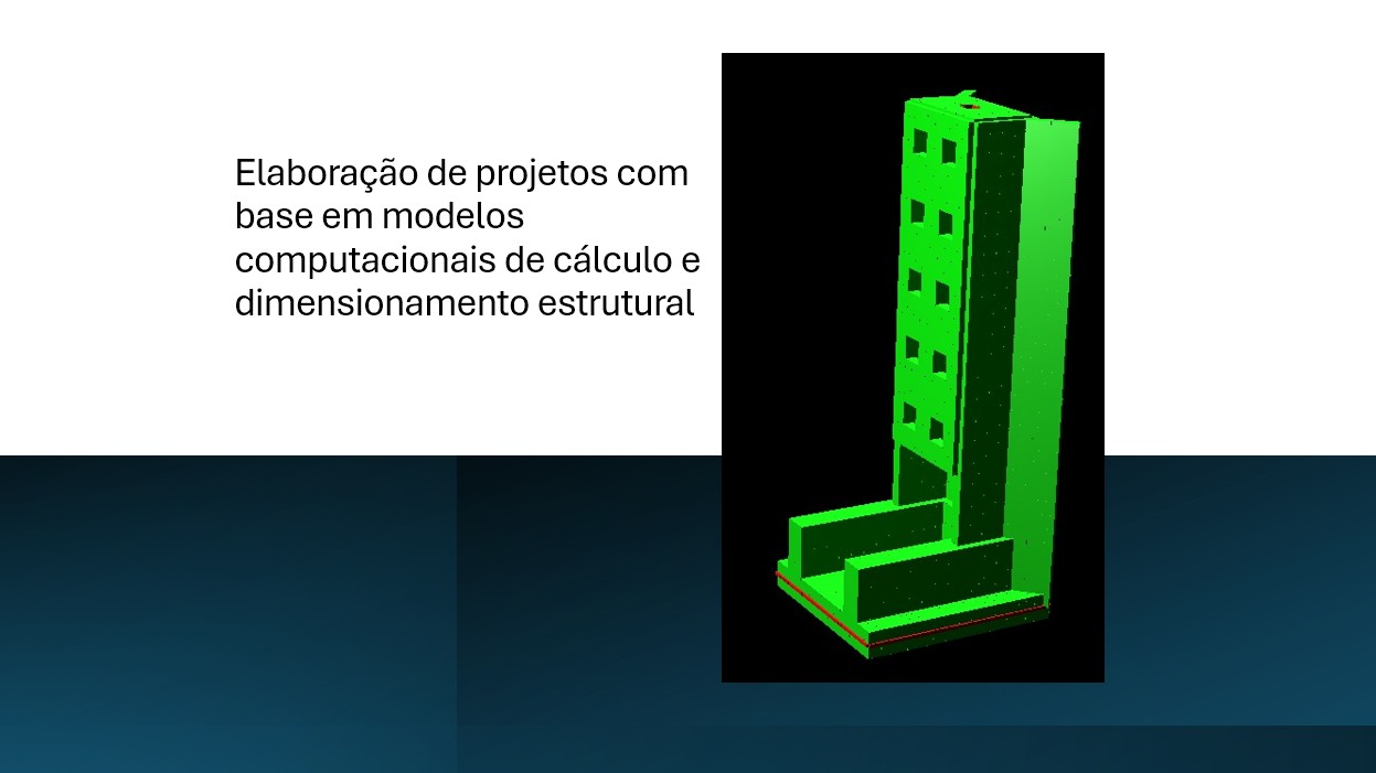 Modelo de cálculo estrutural — software de dimensionamento