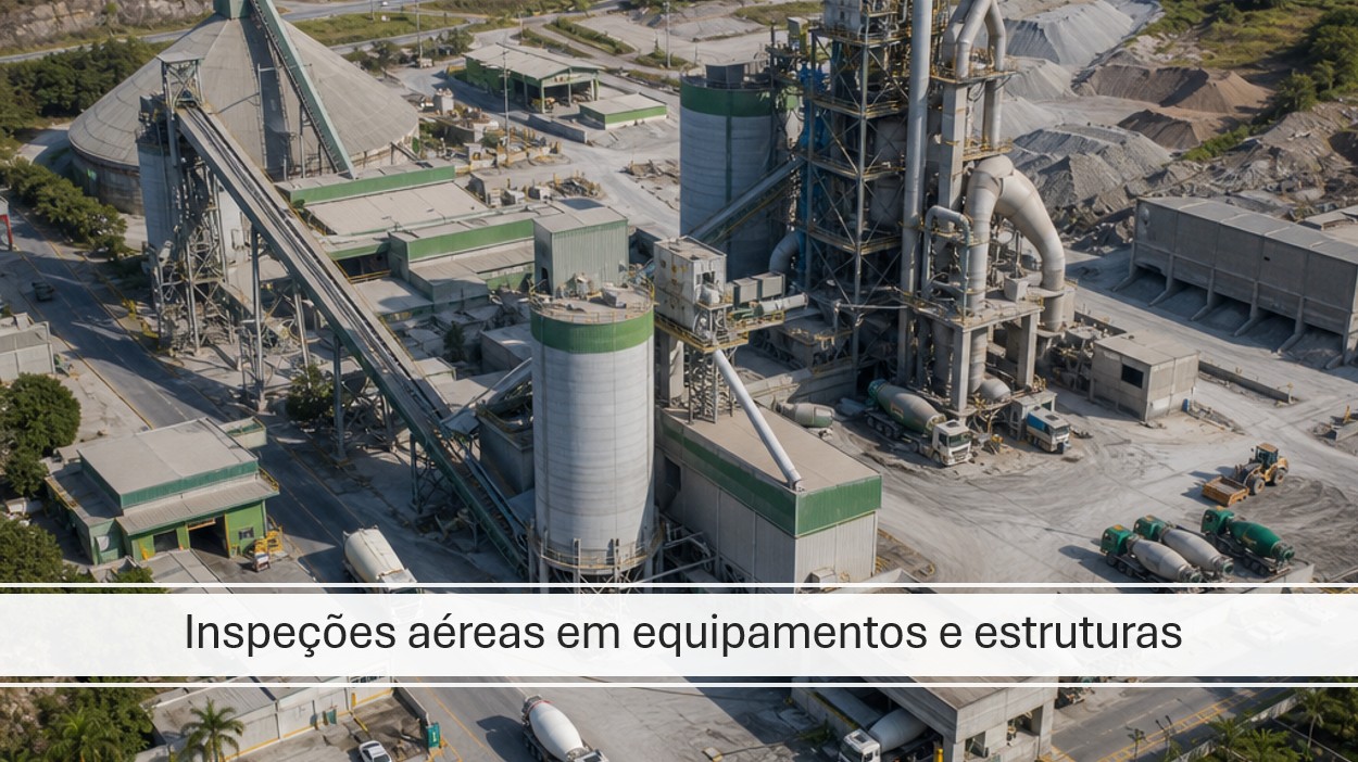 Estrutura metálica em ambiente industrial