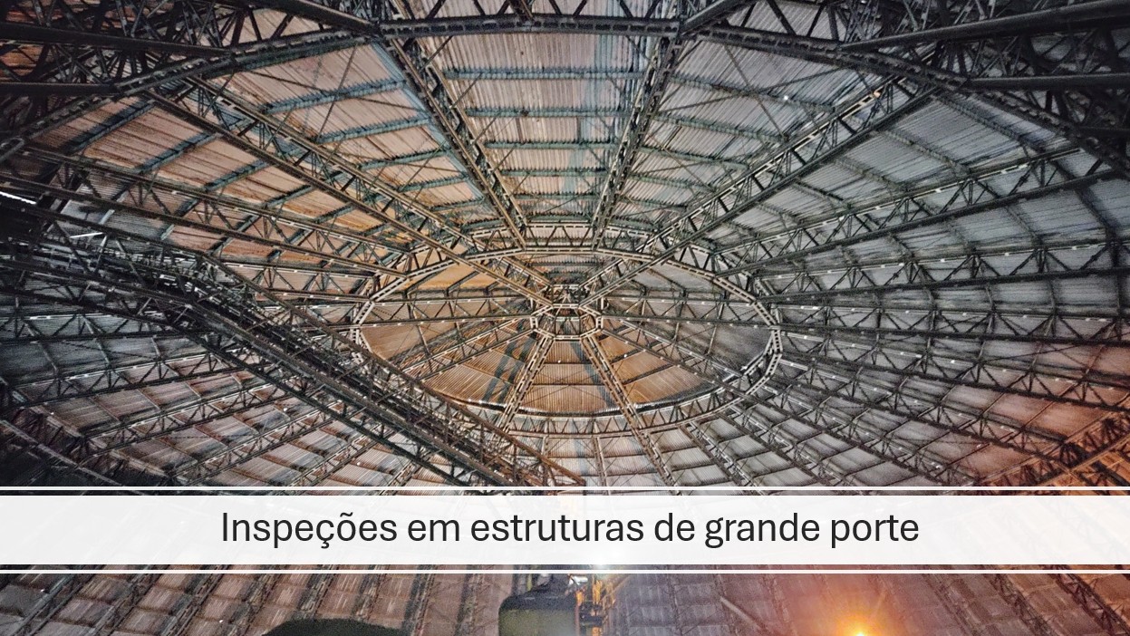 Vistoria técnica em estrutura industrial