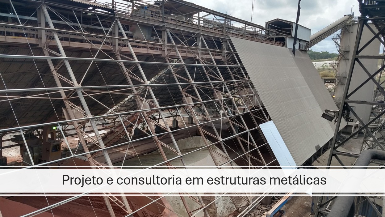 Inspeção em estrutura metálica de grande porte